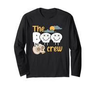 Halloween Spooky Ghost Skeleton Squad Scary The Boo Crew Long Sleeve T-Shirt