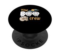 Halloween Spooky Ghost Skeleton Squad Scary The Boo Crew PopSockets Adhesive PopGrip