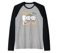 Halloween Spooky Ghost Skeleton Squad Scary The Boo Crew Raglan Baseball Tee