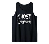 Halloween Spooky Ghost Writer Costume Tank Top