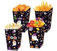 Halloween Spooky Party Boxes Candy Treats Goodies Present Bags Ghost Candy Bags for Shower Birthday Party Favors Supplies