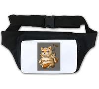 Halloween Spooky Raccoon Funny Waist Bag Fanny Pack White