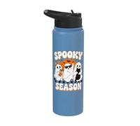 Halloween Spooky Season Cute Ghosts Funny Halloween Stainless Steel Insulated Water Bottle