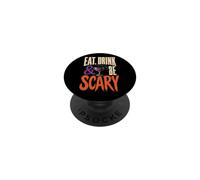 Halloween Spooky Season Eat Drink And Be Scary Bats PopSockets Adhesive PopGrip