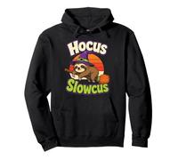 Halloween Spooky Season Hocus Slowcus Sloth Witch Hat Pullover Hoodie