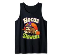 Halloween Spooky Season Hocus Slowcus Sloth Witch Hat Tank Top