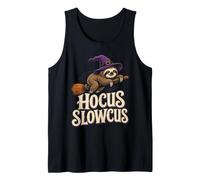 Halloween Spooky Season Hocus Slowcus Sloth Witch Hat Tank Top