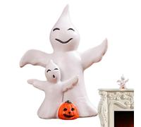 Halloween Spooky Statues - Resin Gothic Sculpture Figurines | Creepy Halloween Desk Ornament | Indoor Outdoor Tabletop Decoration For Patio Coffee Table Bookcase | Haunted House Photography Prop for