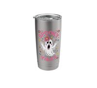 Halloween Spooky Vibes Ghost - Scary Adults & Kids Stainless Steel Insulated Tumbler