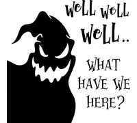 Halloween Spooky Well What Do We Have Here Vinyl Decal Sticker for Car/Window/Wall (Black Gloss)