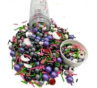 Halloween Sprinkles, Edible Sprinkle Mix, Perfect for Cake Decorations, Baking, Ice Cream, Cookies, Cupcake Topper, 4.2 ounces (C)