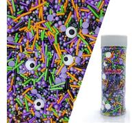 Halloween Sprinkles Monster Theme Eyes Cake Decorations Topper Edible Themed Sprinkles For Cookie Decorating, Chocolate Desserts, Cupcakes, Ice Cream 4.58OZ