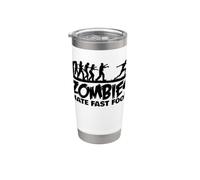 Halloween Sprinter Zombies Hate Fast Food Stainless Steel Insulated Tumbler