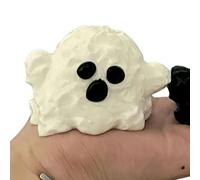 Halloween Squish*y Ghost - Handmade Slow Rising Cute Spooky Taba Stress Reliever, Anxiety Relaxation Cure Gifts for School Activities, Holiday Decorations, Horror House Props (White)