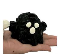 Halloween Squish*y Ghost - Handmade Slow Rising Cute Spooky Taba Stress Reliever, Anxiety Relaxation Cure Gifts for School Activities, Holiday Decorations, Horror House Props (Black)