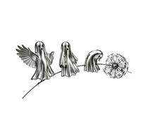 Halloween Stake Decor Metal Garden Ornament for Soil Placement Flower Bed Borders 50cm Seasonal Yard Accent Metal Halloween Yard Stake Garden Decor Flower Bed Accent Outdoor Seasonal Home Landscaping