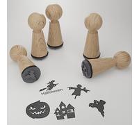 Halloween Stamp Set: Spooky DIY Decorations | Festive Gift Idea for Creative Crafting | Magical Motifs for DIY Halloween Decor | 5 Unique Stamps