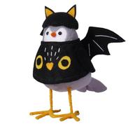 Halloween Standing Bird Figurine, Halloween Decorations Indoor Handmade Cute Ghost Fabric I for Home Birds Standing