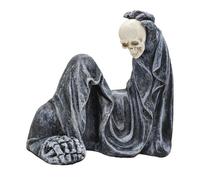 Halloween Statue Decorations,Horror Robe Sitting Ghost Figurine | Spooky Statue Gothic Sculpture for Workplace Backyard Haunted House Holiday Home Garden Patio