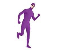 Halloween Stealth Suit for Adults and Kids Unisex Bodysuit for Stage Performance and Costume Events Lingerie Costume for Women Men Kids Cosplay (Purple-A,S)