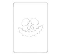 Halloween Stencils 8Inch Reusable and Flushable Stencils Pumpkin Ghost Bats Face Decorative Painting Stencil Embossing Die Cuts Carving Stencil for Card Making and Photo Album Decorations