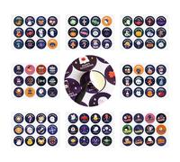 Halloween Stickers for Children 40 Sheets Round Halloween Stickers 25mm 8 Trick or Treat Party Bag Fillers for Kids Loot Bag Lucky Dip Bags Sweets Gifts Envelopes and Crafts Decorations