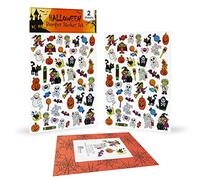 Halloween Stickers for Children Kids Party Bag Fillers - Self Adhesive Spooky Craft Scrapbook Decorations for Halloween Party - Witch Candy Ghost Pumpkin Mummy Vampire Candy Holographic Stickers