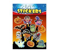 Halloween Stickers Sheet Kids Childrens Stickers 12 Per Sheet Waterproof Horror Stickers Bag Fillers Spooky Stickers Ghost Face Stickers for Kids Party Fun Game
