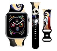 Halloween Strap Compatible with Apple Watch Band 38mm 40mm 41mm 42mm 44mm 45mm 46mm 49mm,Adjustable Replaceable Soft Silicone Cartoon Sport Wristbands for iWatch Ultra Series 10 9 8 7 6 5 4 3 2 1 SE