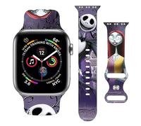 Halloween Strap Compatible with Apple Watch Band 38mm 40mm 41mm 42mm 44mm 45mm 49mm,Adjustable Replaceable Soft Silicone Cartoon Sport Wristbands for iWatch Ultra Series 9 8 7 6 5 4 3 2 1 SE