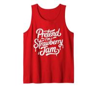 Halloween Strawberry Jam Costume Pretend I'm Strawberry Jam Tank Top