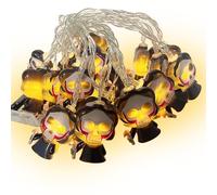 Halloween String Lights 3 Metres 20 Pieces for Home Garden Decoration, Halloween LED Fairy Light with 2 Modes for Party Decor (Skulls, 3m)