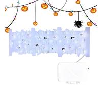 Halloween String Lights - Spooky Light Up Ghost Decorations Ambient Decorative Lamps for Balcony, Window, Garden, Patio Furniture, Party Railing, Indoor Aisle Herd, Holiday Party Indoors