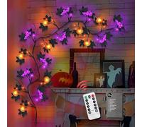 Halloween String Lights | Willow Vine Lights - 8-Modes Waterproof Decorations Garland for Home Window Balcony Indoor Outdoor Living Room