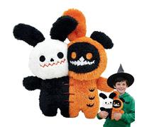 Halloween Stuffed Animal - Ghost Plush Toy | Bedroom Decoration Soft Cartoon Doll, Cute Spooky Pillow Ornament, Cozy Companion for Daily Display, Travel, Car, Bed, Sleep, Birthday, Boys, Girls,