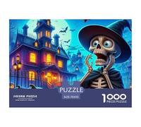 Halloween Style Jigsaw Puzzles for Adults 1000 Piece Challenging Educational Game Cool Pumpkin Beautiful Decoration Colourful Brainteasing 70x50cm/1000pcs