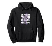 Halloween Support Your Local Witches Magical Community Pullover Hoodie