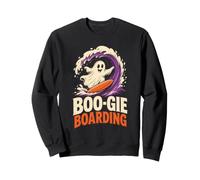 Halloween Surfing Boo-gie Boarding Ghost On A Wave Sweatshirt