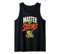 Halloween Surgeon Master of Stitches Spooky Skeleton Tank Top