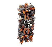Halloween Swag Wreaths, Autumn Wreath,Fall Wreaths, Scary Front Door Ornaments,Halloween Spider Mesh and Ribbons Boo Swag Garland for Table Wall and Thanksgiving Decorations