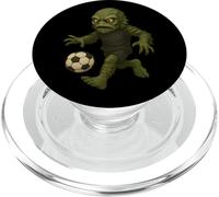 Halloween Swamp Creature Soccer Player Spooky Sports Design PopSockets PopGrip for MagSafe