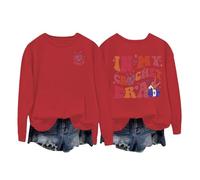 Halloween Sweatshirt For Women In My Crechet Era Sophia Hearts Printed Crewneck Sweatshirts Adult Outfits Costumes Ladies Pullover 2025 (Red, S) Corset Halloween Costume