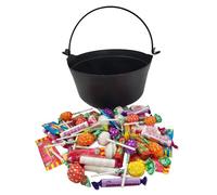 Halloween Sweet Treats Spooky Gift Cauldron 500g - Scary Themed Gift Bucket with Approx. 50x Sweets, for Parties & Trick or Treaters