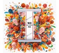Halloween Sweets 1kg, Chewy & Fizzy Pick n Mix, Assorted Halloween Sweet Mix, Party Sweets, Sharing Bag