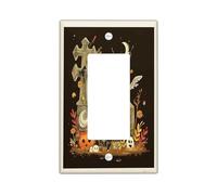 Halloween Switch Plates Ghosts Scary Birds Halloween Switch Plates Black Orange Fall Decor Scary Wall Plaques Standard Size Simple Rocker