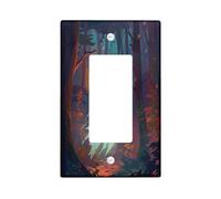 Halloween Switch Thermoplastics Wall Plaques Midnight Forest Ghost for Spooky Decor Thermoplastic Wall Plaques Single Standard Size