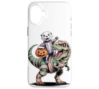 Halloween T-Rex Dinosaur Sea Otter Mummy Tyrannosaurus Rex Case for iPhone 16 Plus