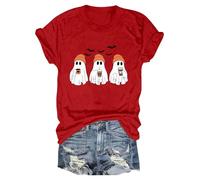 Halloween T-Shirt for Men and Women, Fancy Dress - Print Carnival ISchokolinse I Carnival I Carnival 2025 Crew Neck Tops Shirt Top, red, S