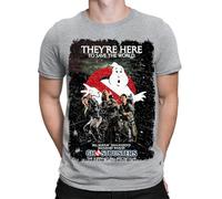 Halloween T-Shirt Ghostbusters Movie Poster Horror Spooky Mens T Shirts Top #HD6 Sports Grey 2XL