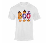 Halloween T shirt Halloween Day Shirt Clothes Kids Party Costume Children Boo-Dozer Ghost Tractor Farm Ghost Monster Truck Pumpkin Crusher White 12-13 Years Style 1